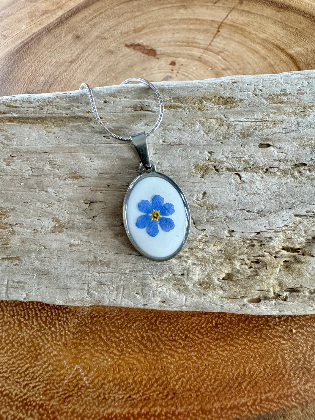 Forget Me Not Pendant & Chain