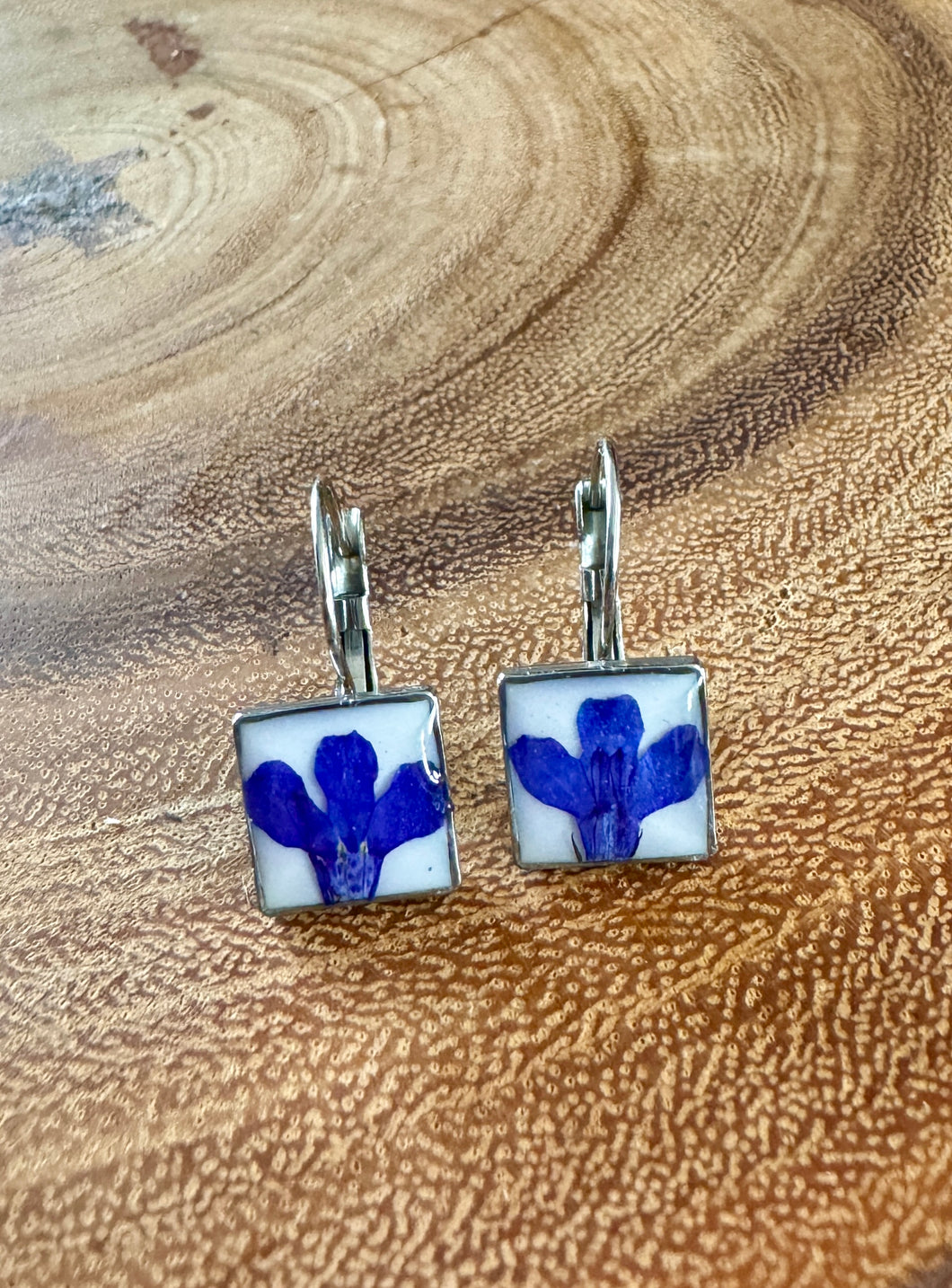 Lever Back Lobelia Earrings