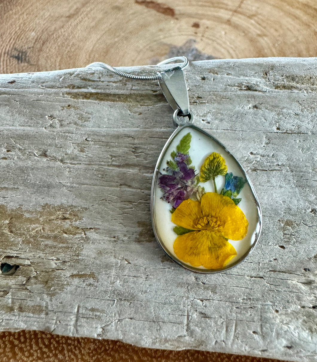 Wildflower Pendant & Chain