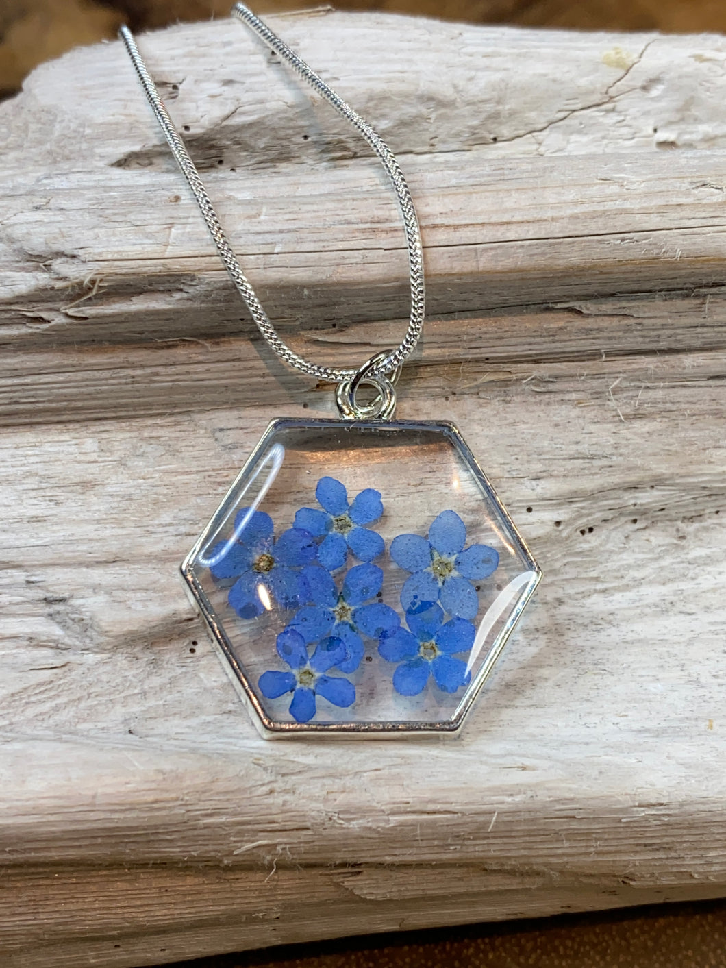 Forget Me Not Pendant & Chain