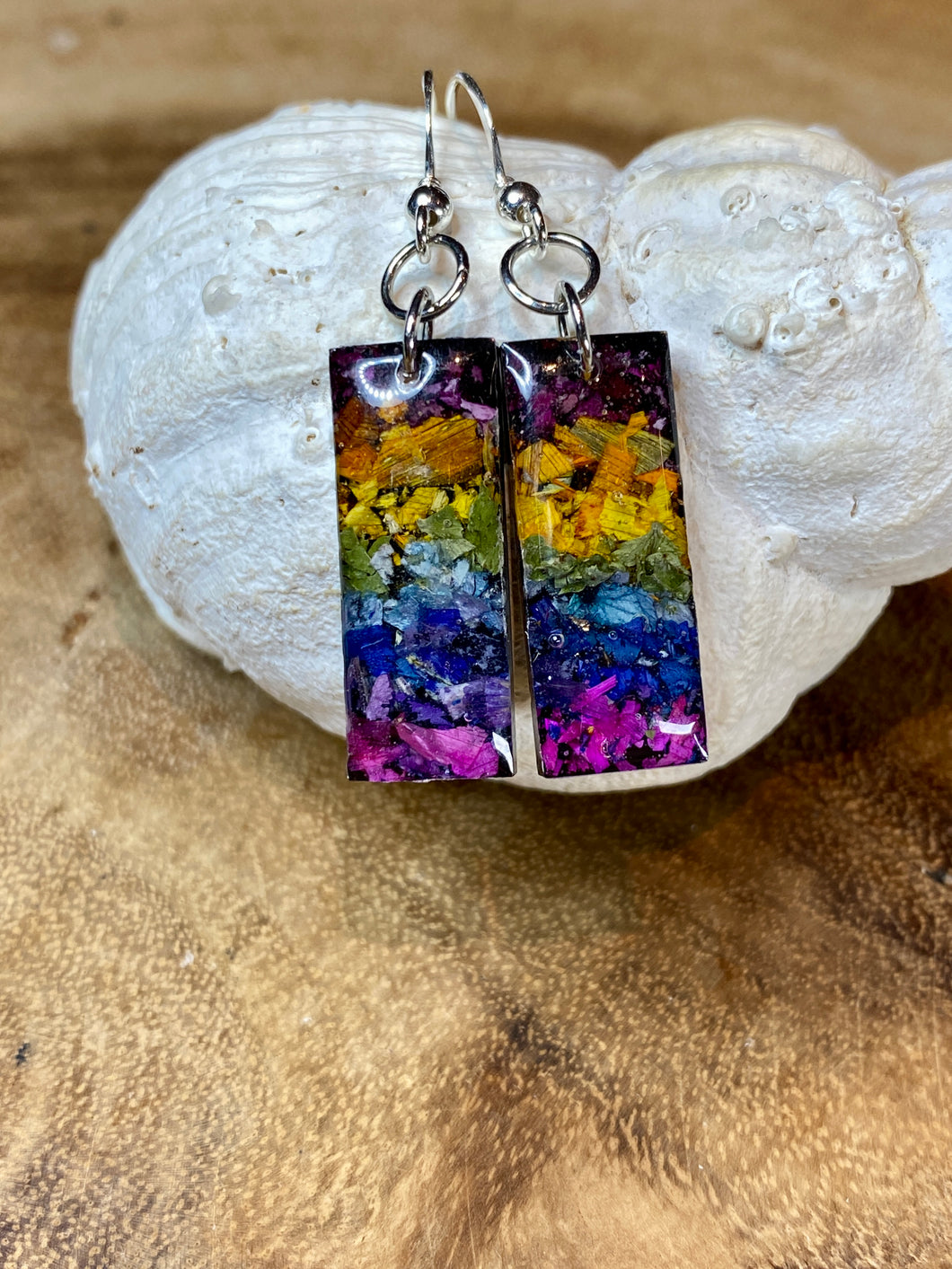 Rainbow Confetti Earrings